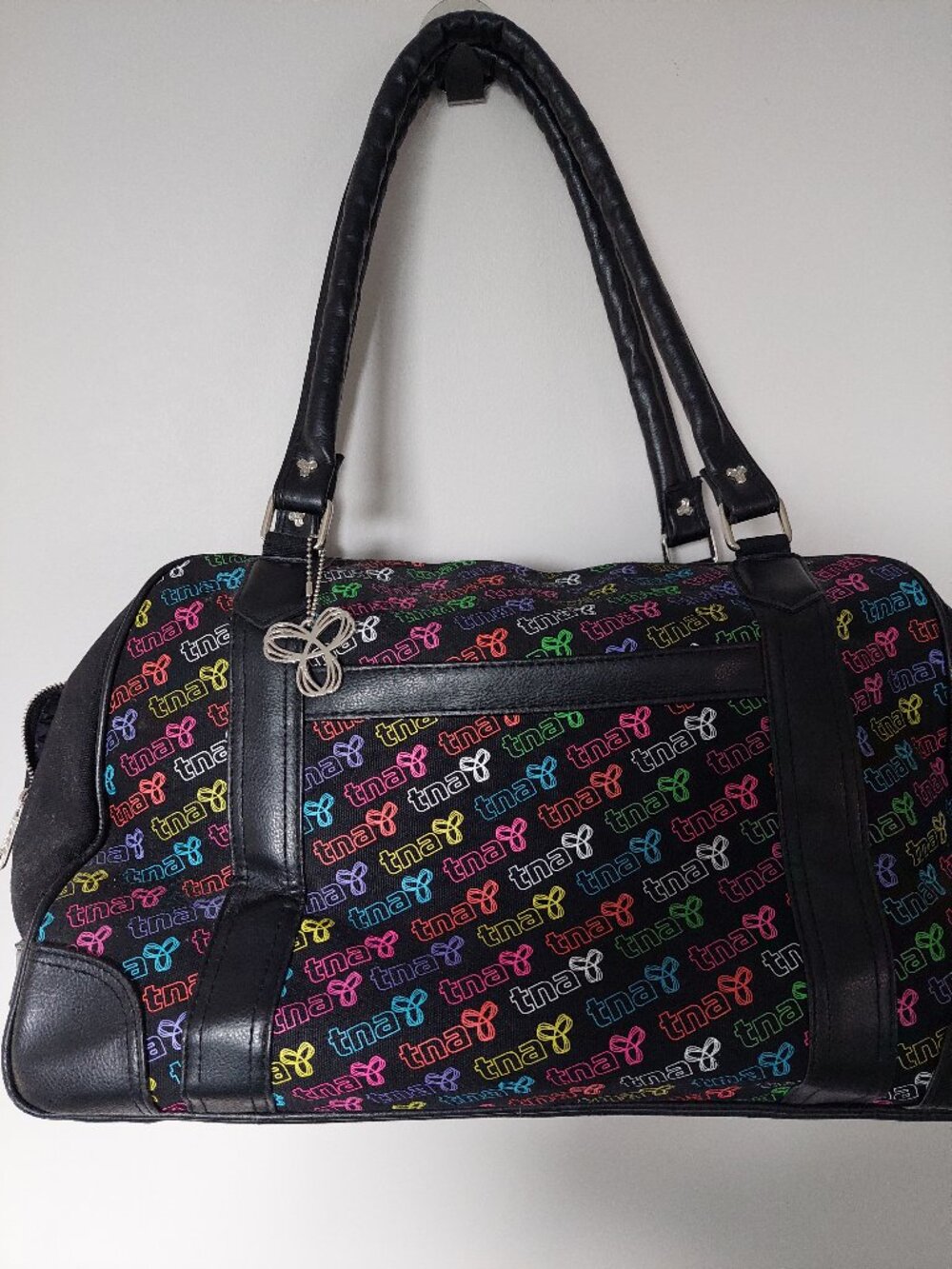 Y2K Vintage Aritzia TNA Duffle Bag Multicolor Black